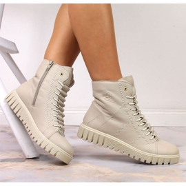 Botas con plataforma aislante Rieker W RKR279C, beige 6