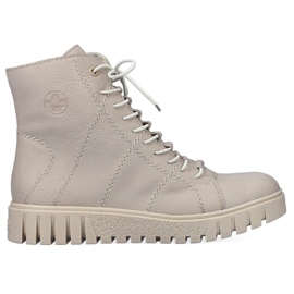 Botas con plataforma aislante Rieker W RKR279C, beige 10