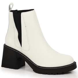 Areto Botas Chelsea en el poste, sin cordones con aislamiento Artiker W HBH42 blanco 4
