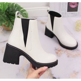Areto Botas Chelsea en el poste, sin cordones con aislamiento Artiker W HBH42 blanco 5