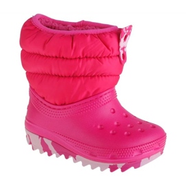 Zapatos Crocs Classic Neo Puff Boot Niño 207683-6X0 rosado 4
