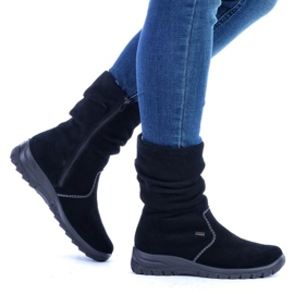 Botas insuladas de piel RIEKER W RKR130 negro 14