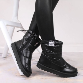 Botas de nieve metalizadas de Potocki W WOL119A negro 3