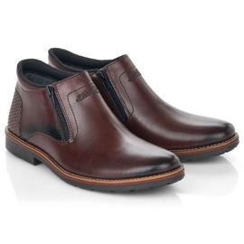 Botas con aislamiento de cuero Rieker M RKR412 marrón 9