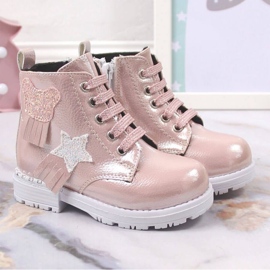 Botas aislantes brillantes Potocki W WOL121B rosado 5