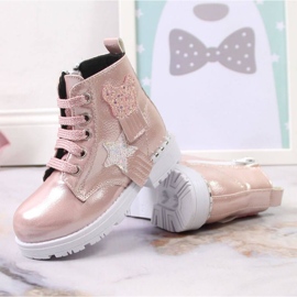 Botas aislantes brillantes Potocki W WOL121B rosado 6