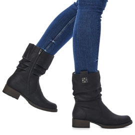 Botas con aislamiento de lana Rieker RKR174 negro 13