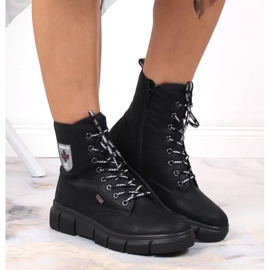 Botas cómodas impermeables Rieker W RKR557 negro 3
