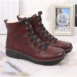 Cómodas botas aislantes Rieker W RKR559 rojo 6