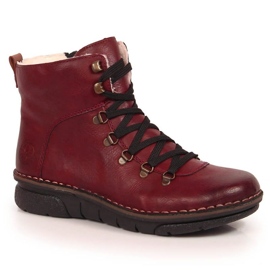 Cómodas botas aislantes Rieker W RKR559 rojo 8