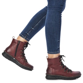 Cómodas botas aislantes Rieker W RKR559 rojo 16