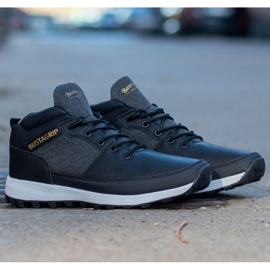 Zapatos deportivos de cuero Trax Bustagrip M MRM7A negro 4