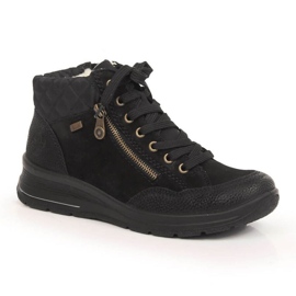 Botas impermeables con aislamiento de cuero Rieker W RKR567 negro 4