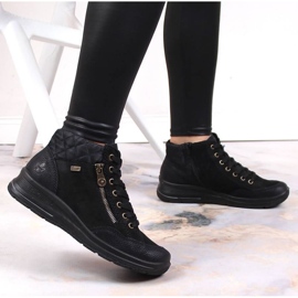 Botas impermeables con aislamiento de cuero Rieker W RKR567 negro 6