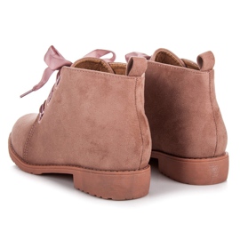 Bestelle Botas bajas atadas con una cinta rosado 3