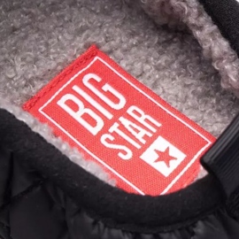 Big Star Pantuflas Estrella Grande KK174365 negro 4