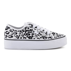 Zapatos DC Manual Plataforma Cheetah print AdyS300280-Che W 300280-CHE blanco 10