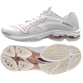 Zapatillas de voleibol Mizuno Wave Lightning Z7 W V1GC220036 blanco blanco 4