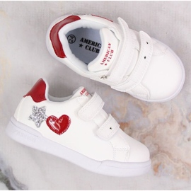 Zapatillas deportivas American Club Jr AM925A velcro blanco 4