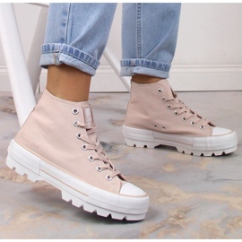 Zapatillas de zapatillas desnudas Big Star INT1844 Sneakers rosado 3