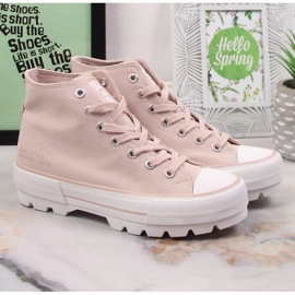 Zapatillas de zapatillas desnudas Big Star INT1844 Sneakers rosado 5