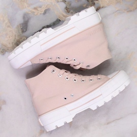 Zapatillas de zapatillas desnudas Big Star INT1844 Sneakers rosado 6