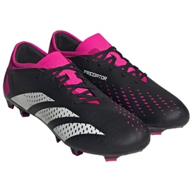 Adidas Predator Accuracy.3 L Fg M GW4602 zapatos de fútbol negro negro 3