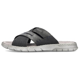 Cómodas chanclas Rieker M RKR581 gris 7