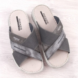 Cómodas chanclas Rieker M RKR581 gris 11