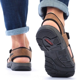 Sandalias velcro Rieker M 26156-25 RKR447B marrón 6