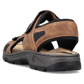 Sandalias velcro Rieker M 26156-25 RKR447B marrón 7