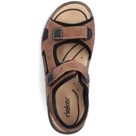 Sandalias velcro Rieker M 26156-25 RKR447B marrón 8