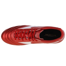 Mizuno Morelia Ii Pro Md M P1GA221360 zapatos de fútbol rojo naranjas y tintos 6
