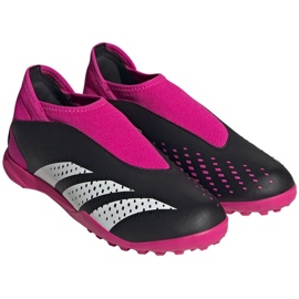 Adidas Predator Accuracy.3 Ll Tf Jr GW7092 zapatos de fútbol rosado negro 3