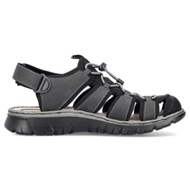 Sandalias cerradas Rieker 26770-00 RKR584 negro 6
