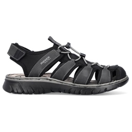 Sandalias cerradas Rieker 26770-00 RKR584 negro 16