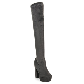 Vices Botas mosqueteras en plataforma gris 2
