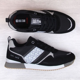Big Star M INT1872 deportivas de piel negra negro 4