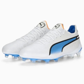 Puma King Ultimate FG/AG M 107097 01 zapatos blanco blanco 4