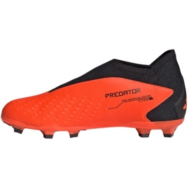 Adidas Predator Accuracy.3 Fg Ll Jr GW4607 zapatos de fútbol naranja naranjas y tintos 8