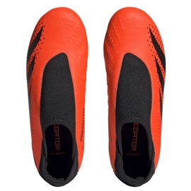 Adidas Predator Accuracy.3 Fg Ll Jr GW4607 zapatos de fútbol naranja naranjas y tintos 9