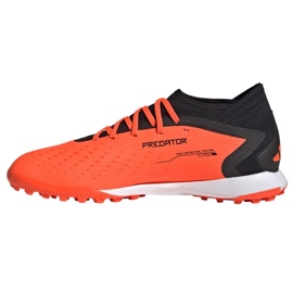 Adidas Predator Accuracy.3 Tf M GW4638 zapatos de fútbol naranja naranjas y tintos 3