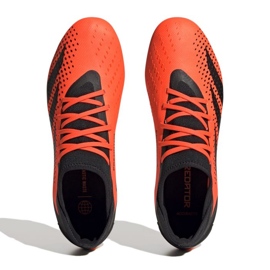 Adidas Predator Accuracy.3 Fg M GW4591 zapatos de fútbol rojo naranjas y tintos 3