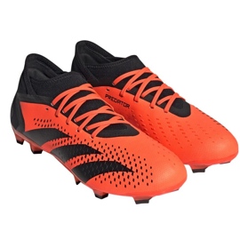Adidas Predator Accuracy.3 Fg M GW4591 zapatos de fútbol rojo naranjas y tintos 7
