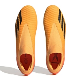 Adidas X Speedportal.3 Ll Fg M GZ5067 zapatos de fútbol naranja naranjas y tintos 3