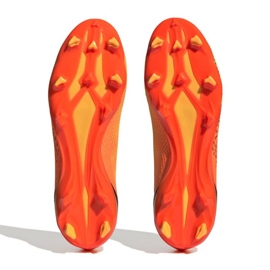 Adidas X Speedportal.3 Ll Fg M GZ5067 zapatos de fútbol naranja naranjas y tintos 4