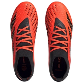 Adidas Predator Accuracy.2 Fg M GW4587 zapatos de fútbol naranja naranjas y tintos 4