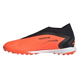 Adidas Predator Accuracy.3 Tf Ll M GW4643 zapatos de fútbol naranja naranjas y tintos 3