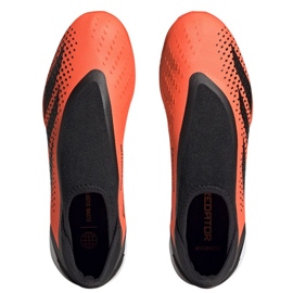 Adidas Predator Accuracy.3 Tf Ll M GW4643 zapatos de fútbol naranja naranjas y tintos 4