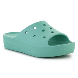 Crocs Classic Plataforma Slide W 208180-3UG verde 5